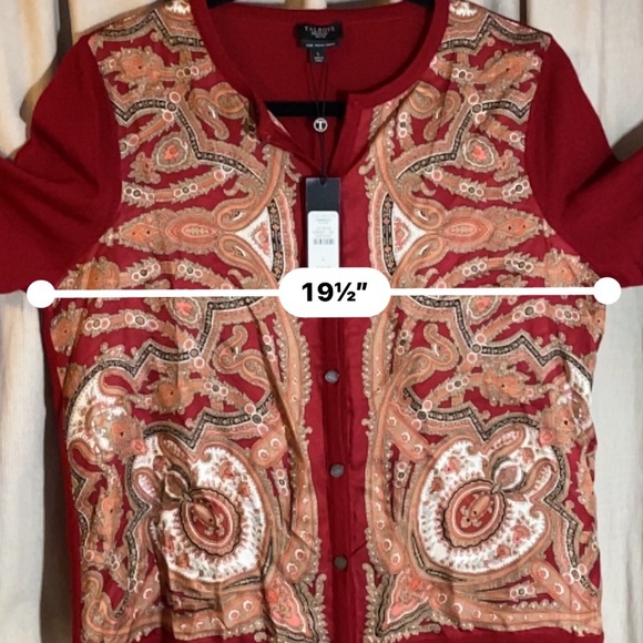 Talbots Petites Merino Wool & Silk Cardigan - Picture 8 of 13